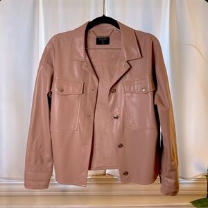 T Tahari Faux Leather Jacket